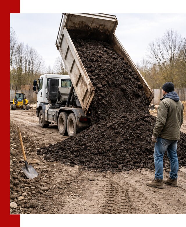 Доставка чернозема навалом в Луге быстро и выгодно