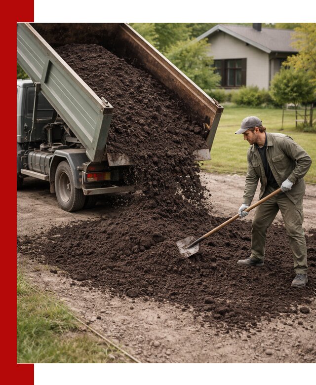 Чернозем для газона с доставкой в Луге быстро и качественно