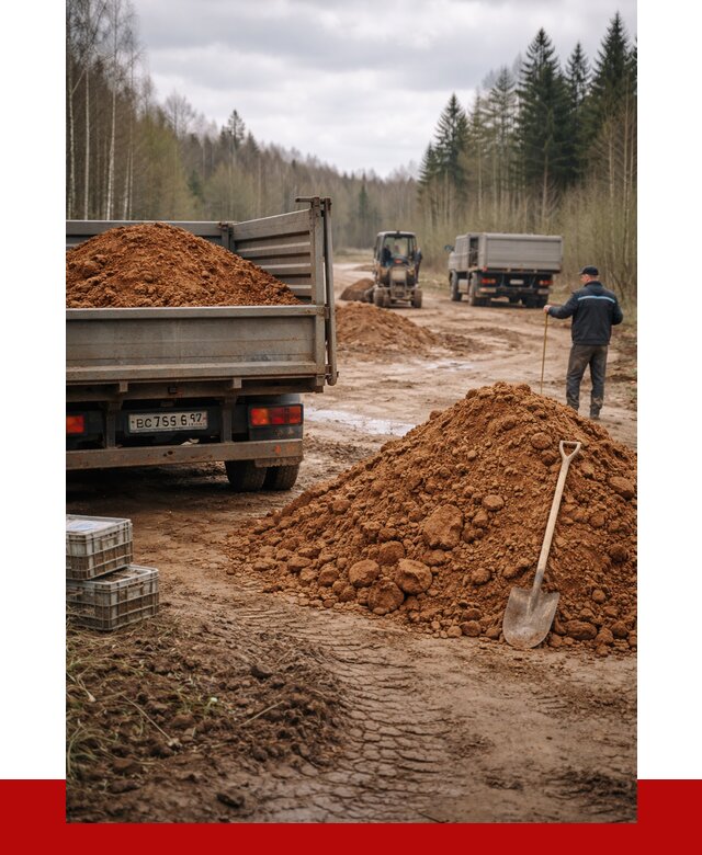Глина и суглинки в Луге от 4640 р. за куб | ПРОНЕРУДЛга