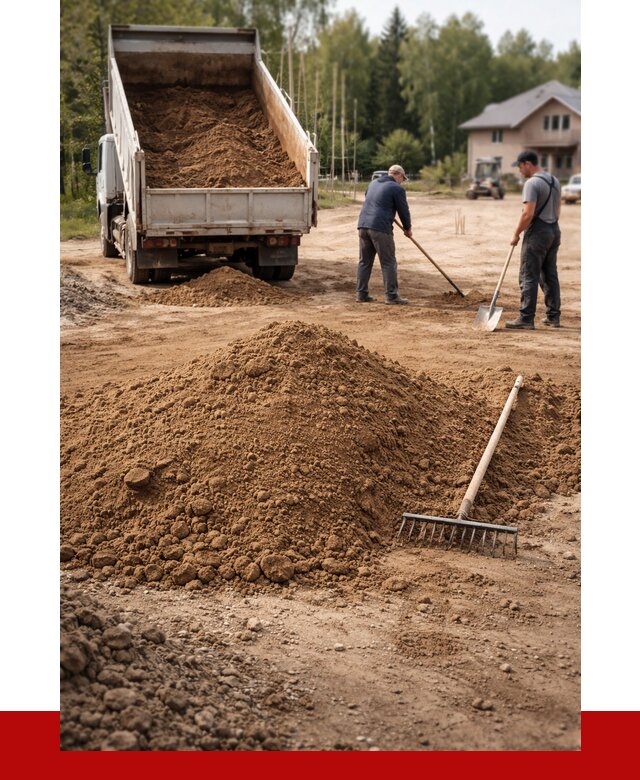 Суглинок для планировки в Луге с доставкой от 4330 р. | ПРОНЕРУДЛга