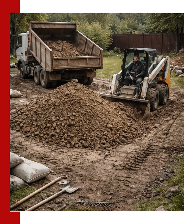 Суглинок для планировки участков в Луге с доставкой и выгрузкой