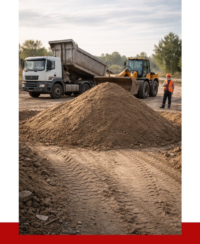 Купить песчаный грунт с доставкой в Луге от 4330 р. | ПРОНЕРУДЛга