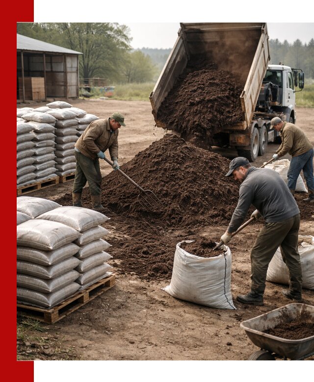 Доставка компоста оптом и в розницу в Луге
