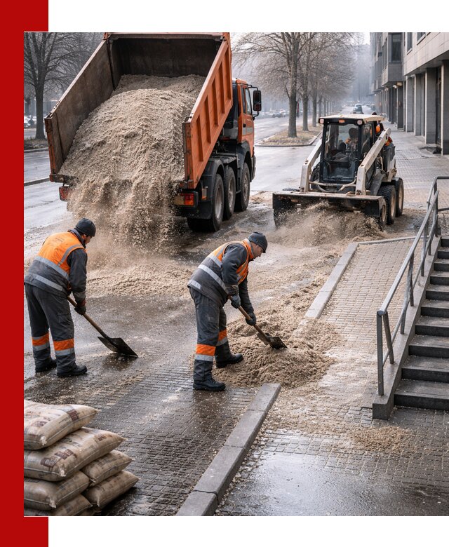 Поставка противогололедных материалов в Луге