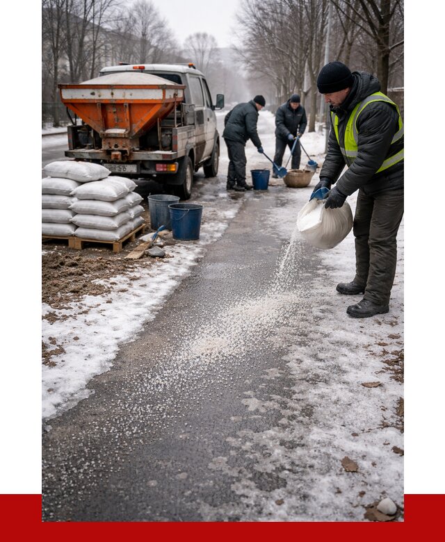 Реагент против гололеда в Луге с доставкой от 4640 р. | ПРОНЕРУДЛга