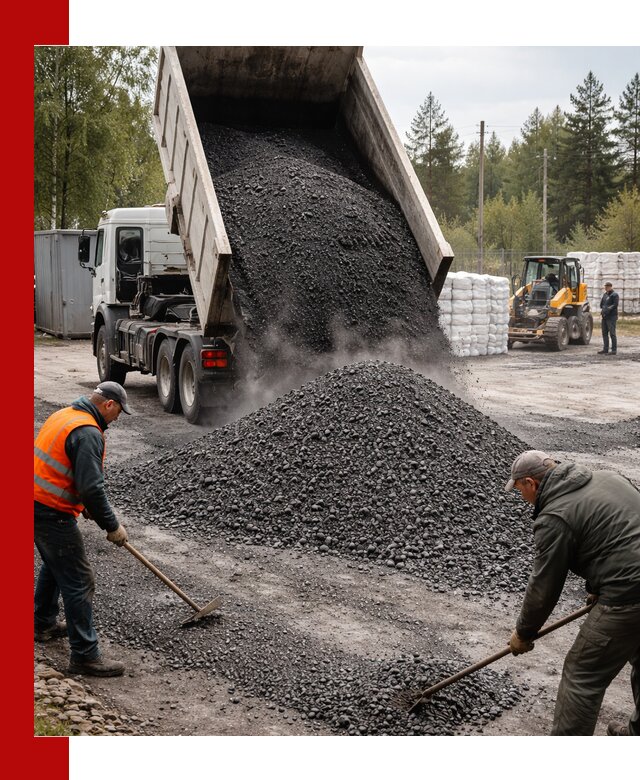 Доставка и продажа асфальтного гранулята в Луге