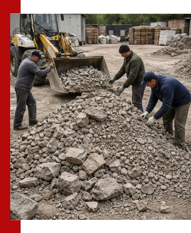 Демонтаж и вывоз бой бетона в Луге