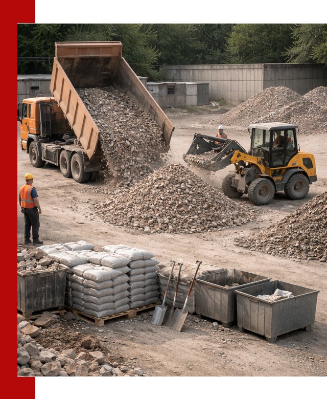 Вторичные материалы для отсыпки в Луге — поставка и доставка