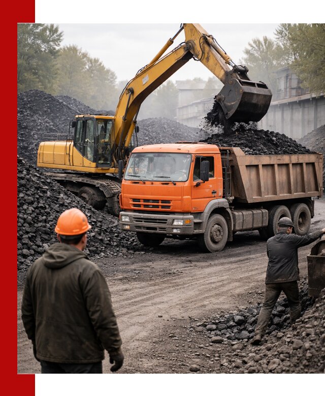 Доставка угля автотранспортом в Луге быстро и выгодно