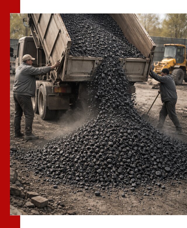 Доставка угля семечка самосвалами в Луге