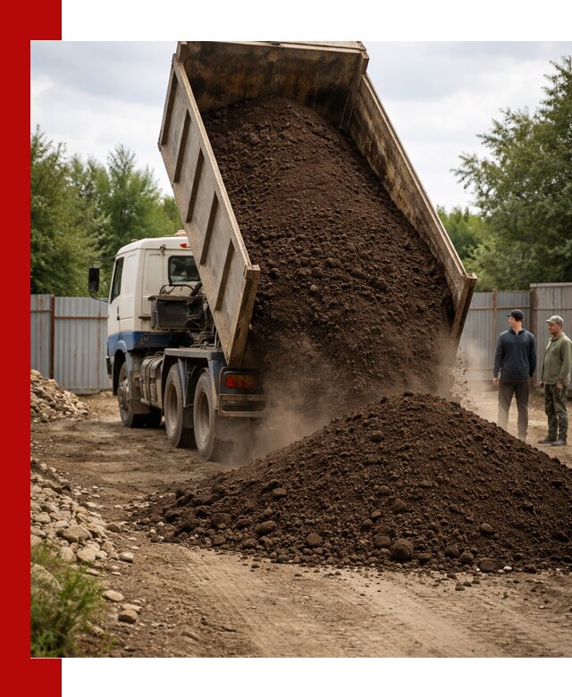 Доставка самосвалом 10 кубов в Луге быстро и надёжно