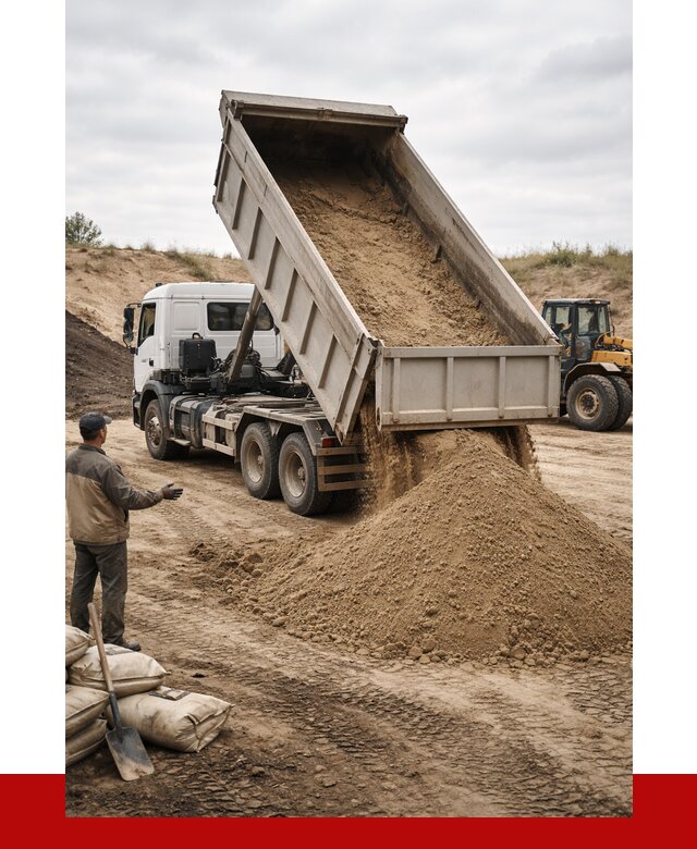 Доставка самосвалом 20 кубов в Луге от 7733 р. | ПРОНЕРУДЛга