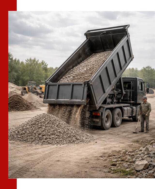 Доставка самосвалом 30 м3 по выгодным ценам в Луге