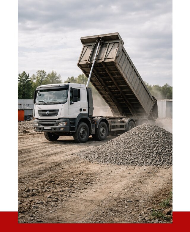 Доставка самосвалом 40 кубов в Луге от 9279 р. | ПРОНЕРУДЛга