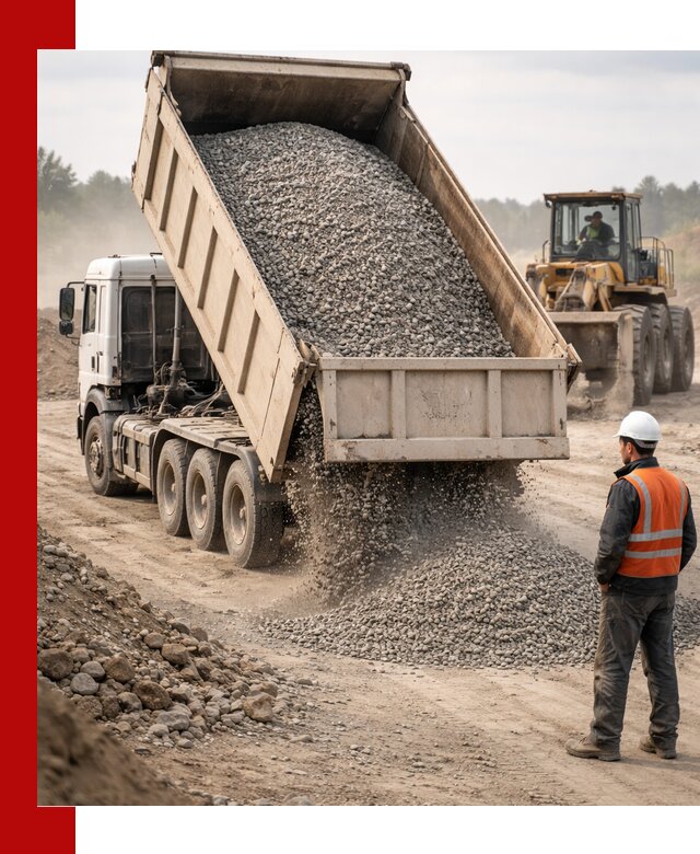 Доставка самосвалом 40 кубов цемента и сыпучих в Луге