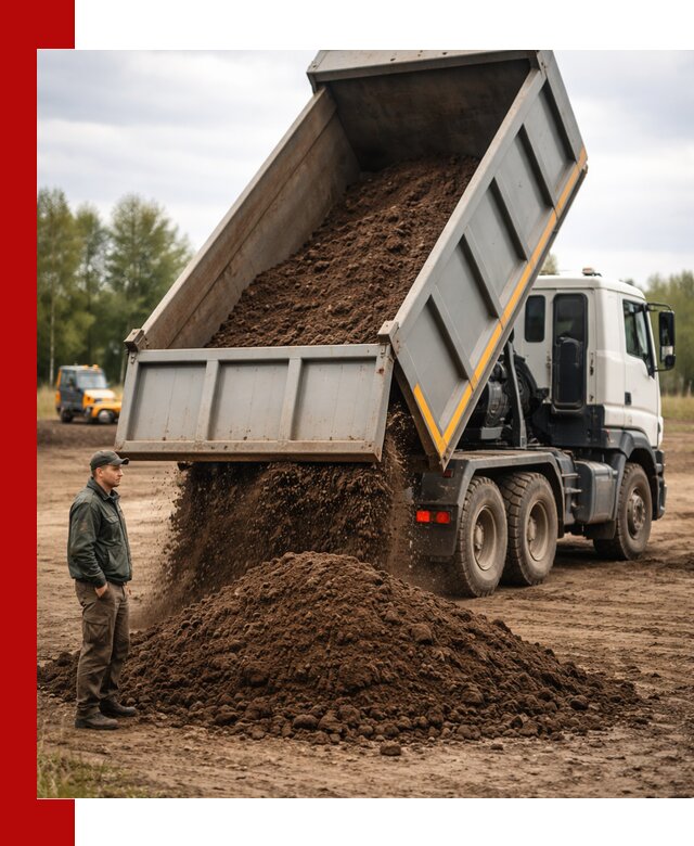 Аренда самосвала с водителем в Луге для сыпучих грузов и навоза