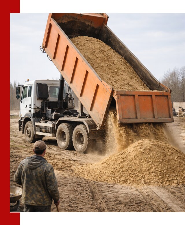 Аренда самосвала 20 тонн для перевозки грузов в Луге