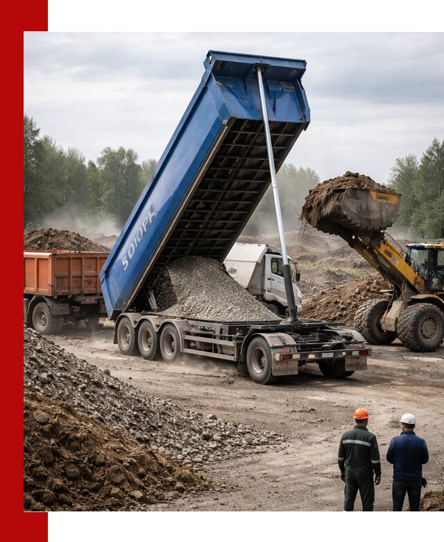 Аренда тонар 40 тонн в Луге с доставкой материалов