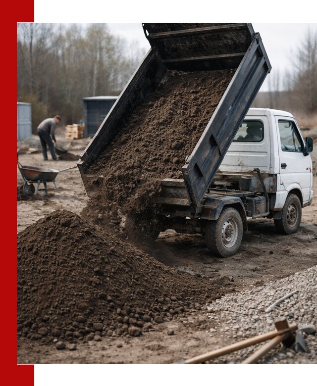 Аренда минисамосвала в Луге для доставки сыпучих материалов