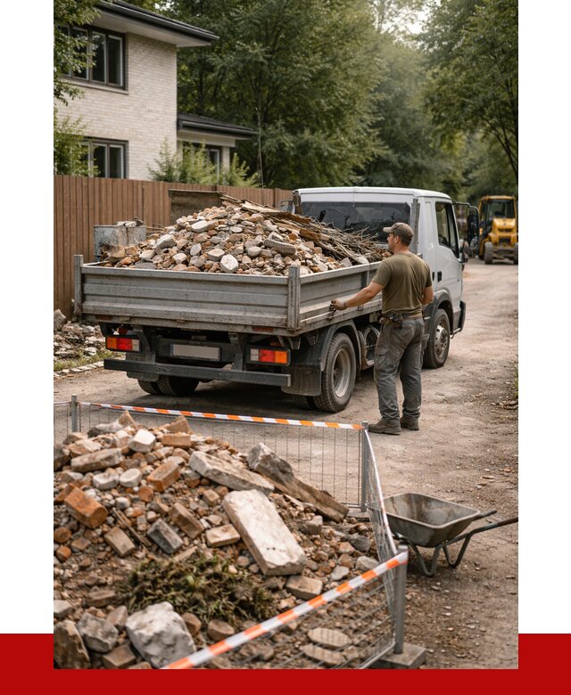 Вывоз строительного мусора с погрузкой в Луге от 7733 р | ПРОНЕРУДЛга