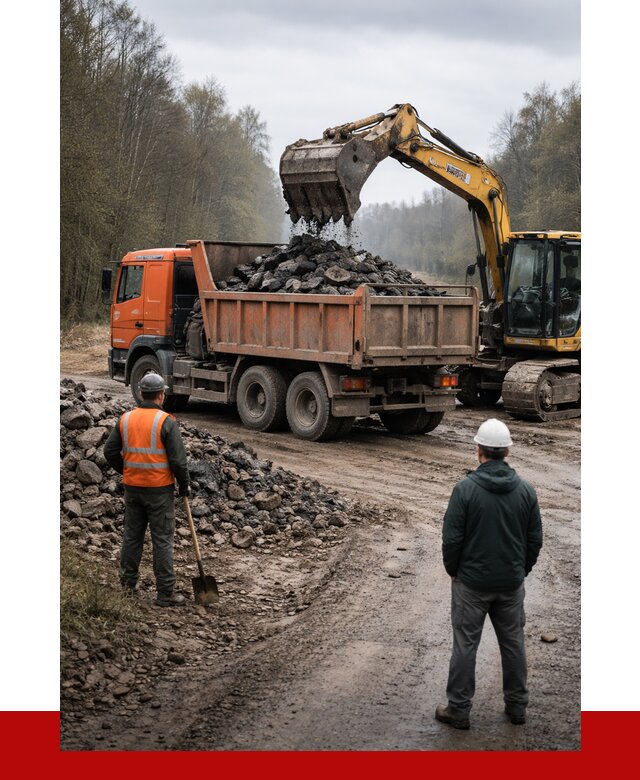 Вывоз асфальта в Луге от 4640 р. самосвалом ПРОНЕРУДЛга
