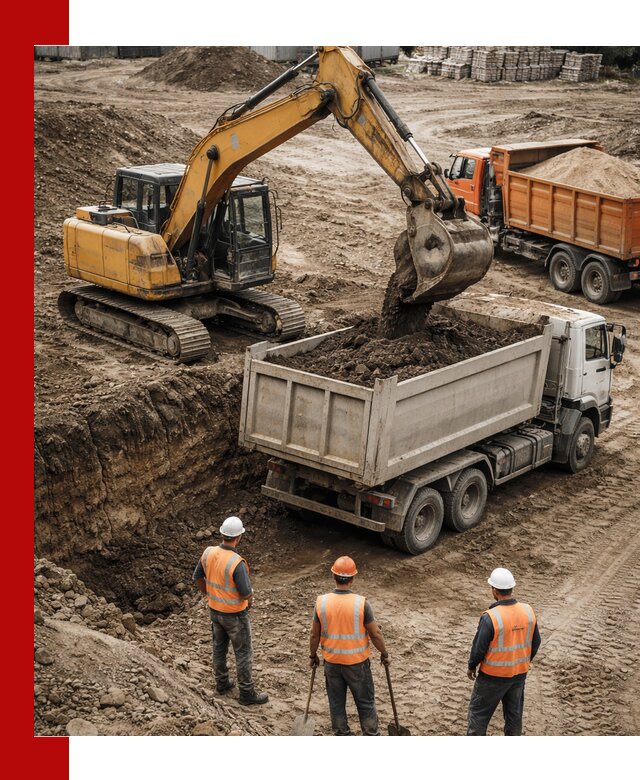 Разработка грунта для строительства и благоустройства в Луге