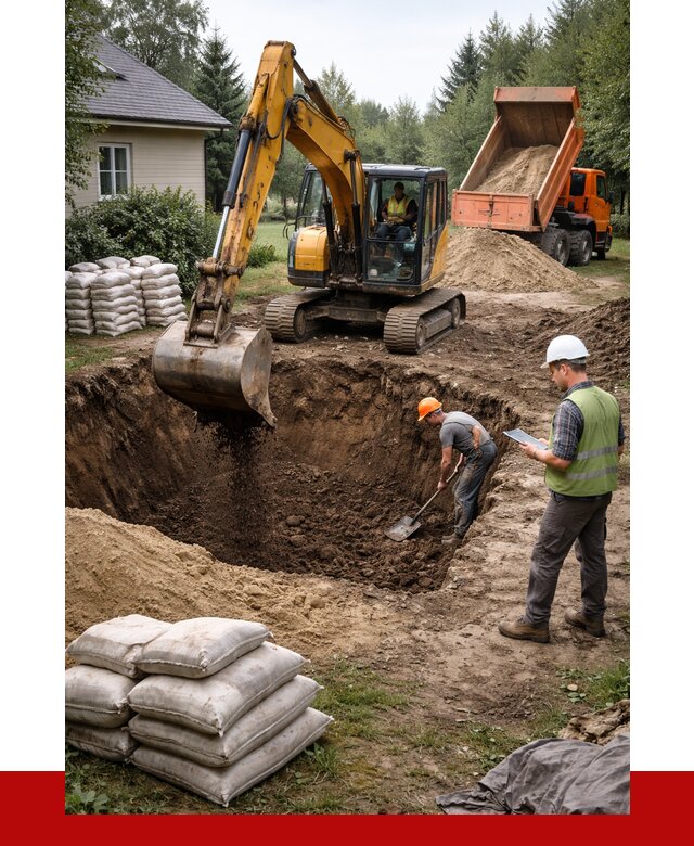 Рытье котлована в Луге быстро от 4640 р. ПРОНЕРУДЛга