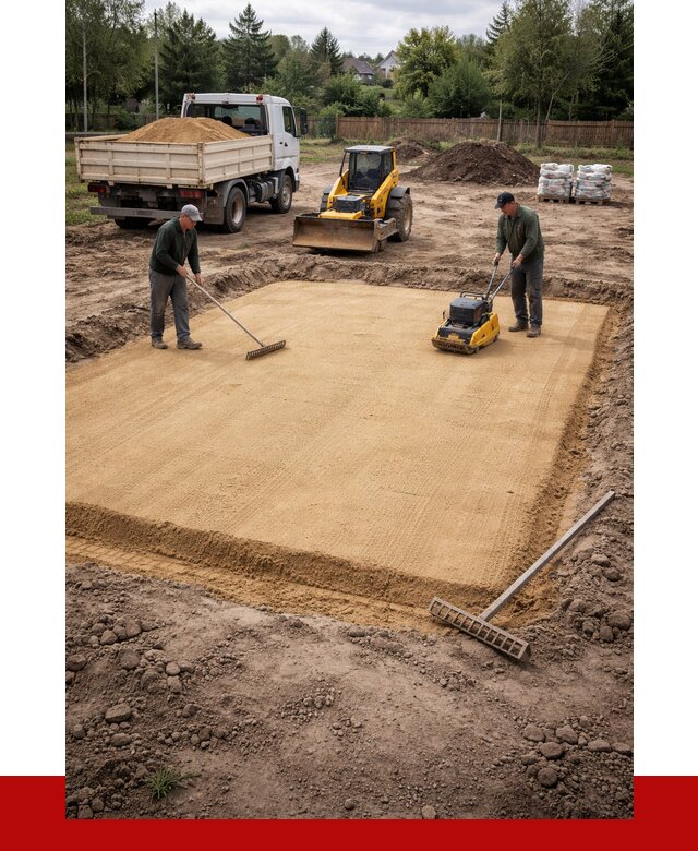 Устройство песчаной подушки в Луге от 4640 р. ПРОНЕРУДЛга